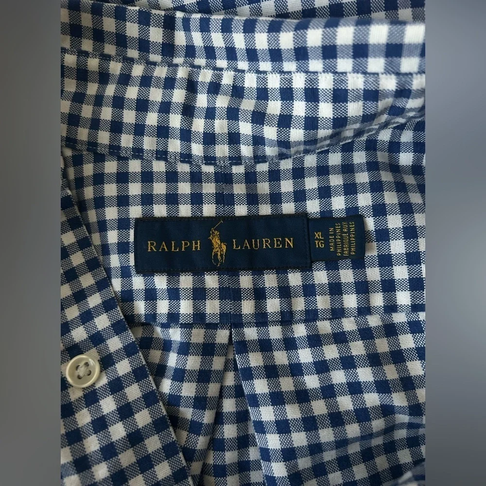RALPH LAUREN BLUE LABEL OXFORD SHIRT Sz.XL. CLASSIC, TIMELESS, CRISP, POLISHED - Picture 8 of 12